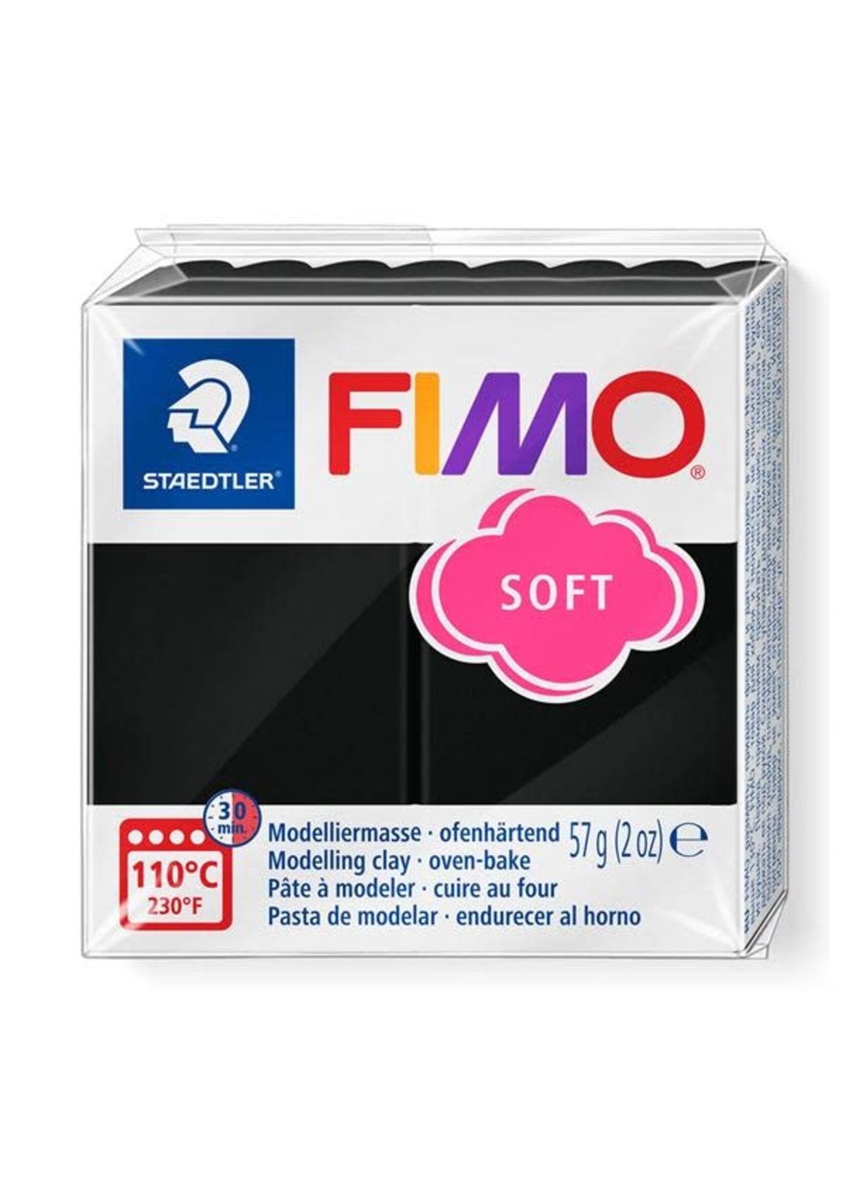 Fimo Fimo - Soft boetseerklei 56 gram Black