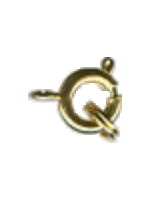 Hobby & crafting Fun Zakje veerringsluitingen (6)  goudkleurig