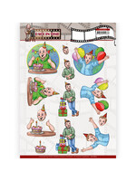 Yvonne Creations 3D Cutting Sheet - Yvonne Creations - Big Guys - Back in Time - Party