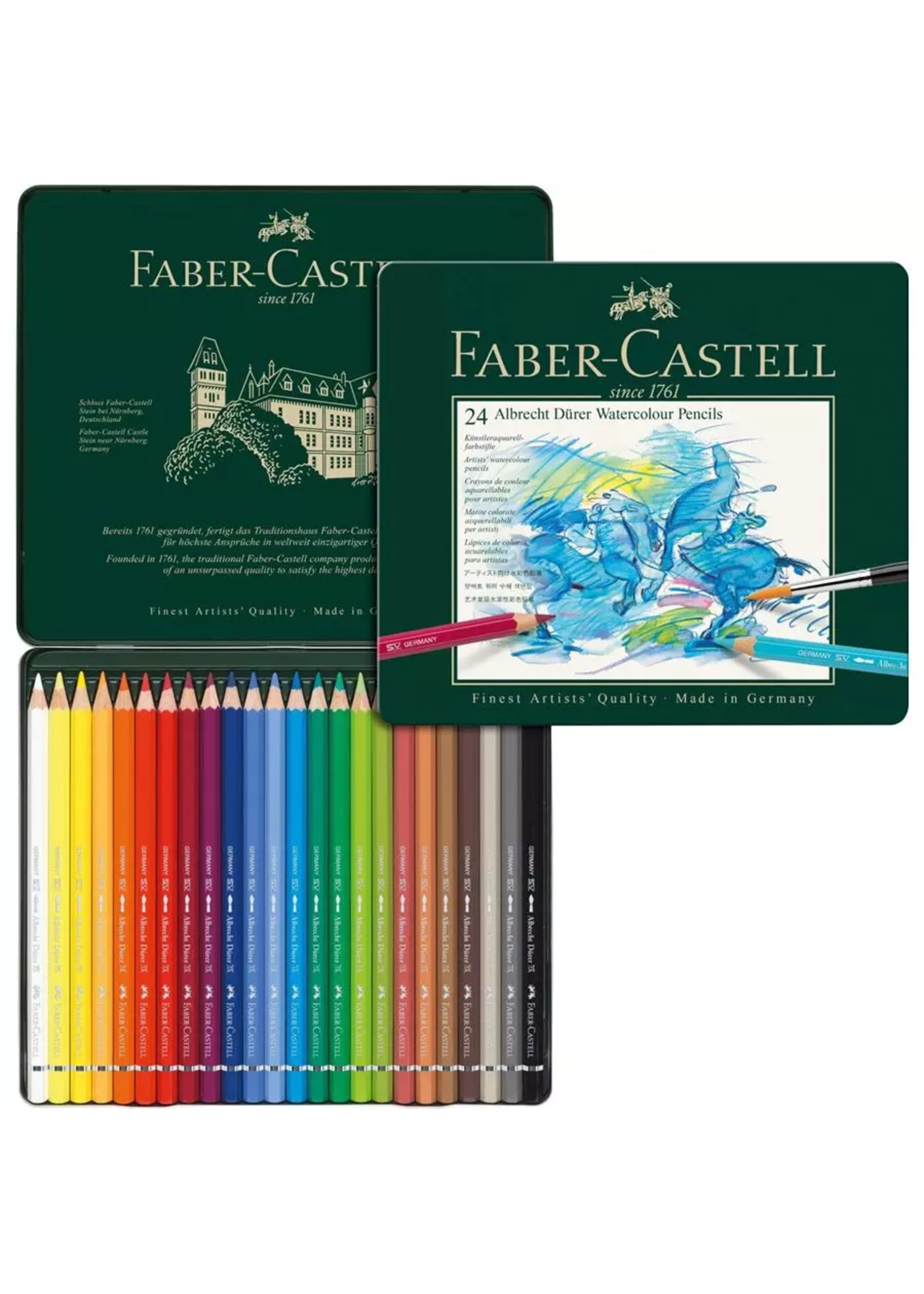 Faber-Castell Faber-Castell Aquarel Albrecht Durer metalen etui (24 stuks)