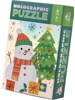 Crocodile Creek Crocodile Creek Holografische puzzel Sneeuwpop (50 stukjes)