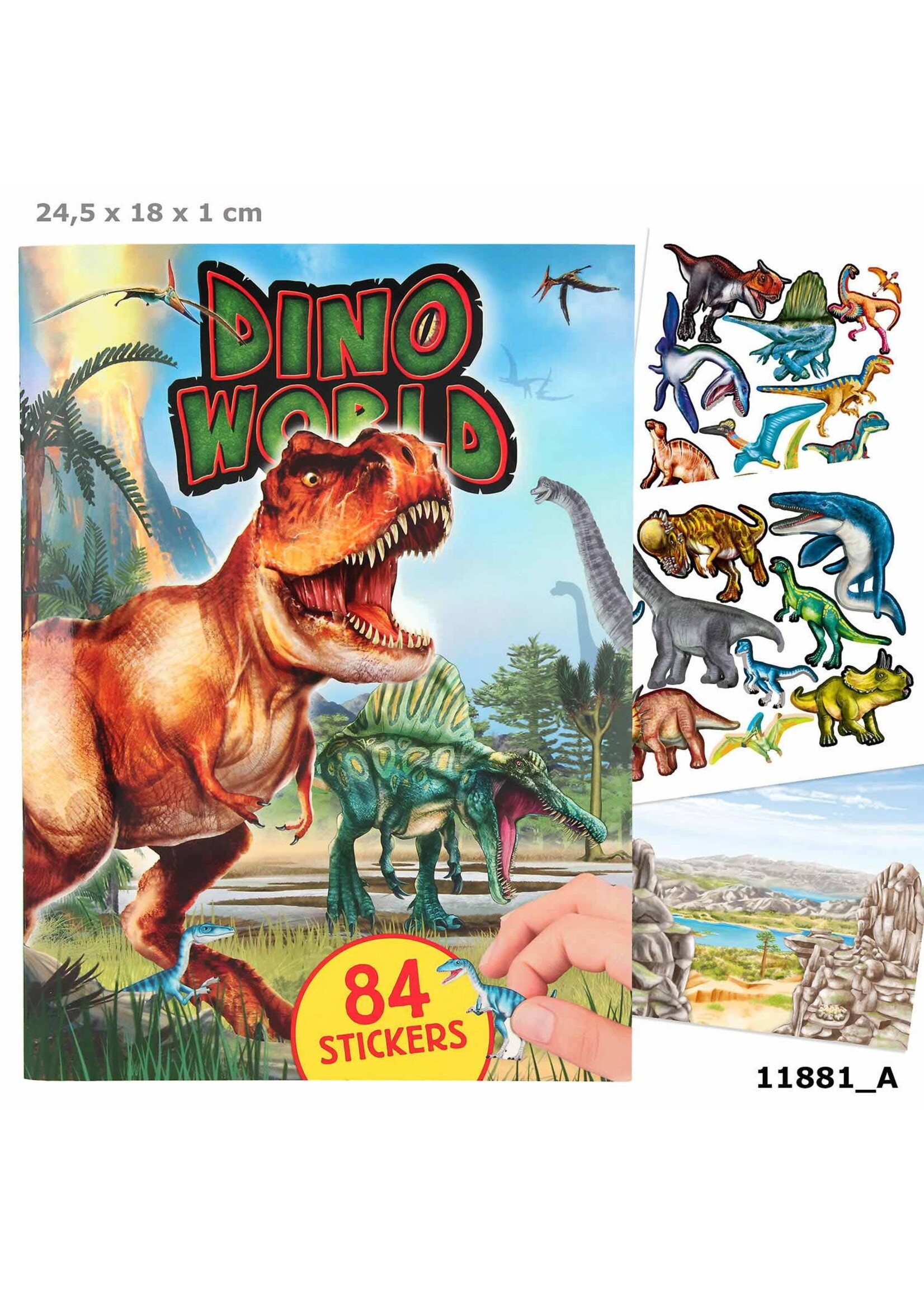Dino World Dino World stickerboek met puffy stickers