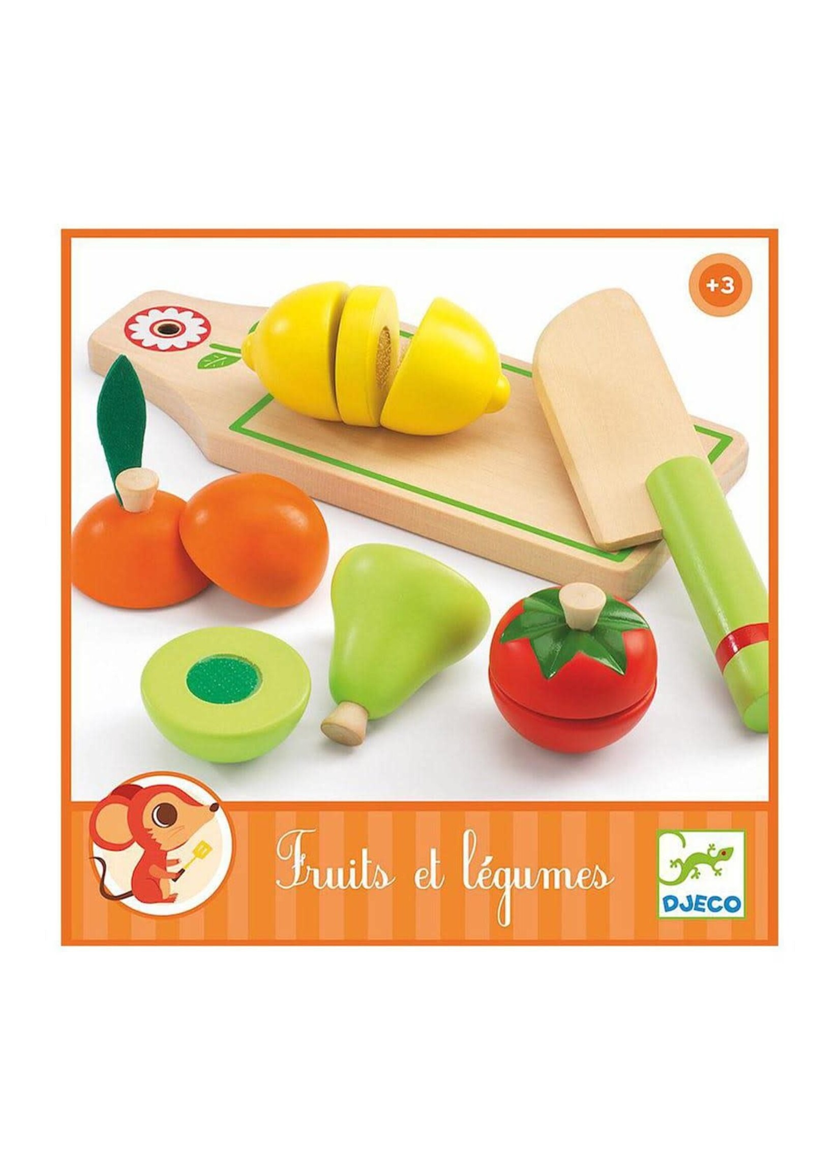 Djeco Djeco 6526 Rollenspel - Fruit en groente snijden
