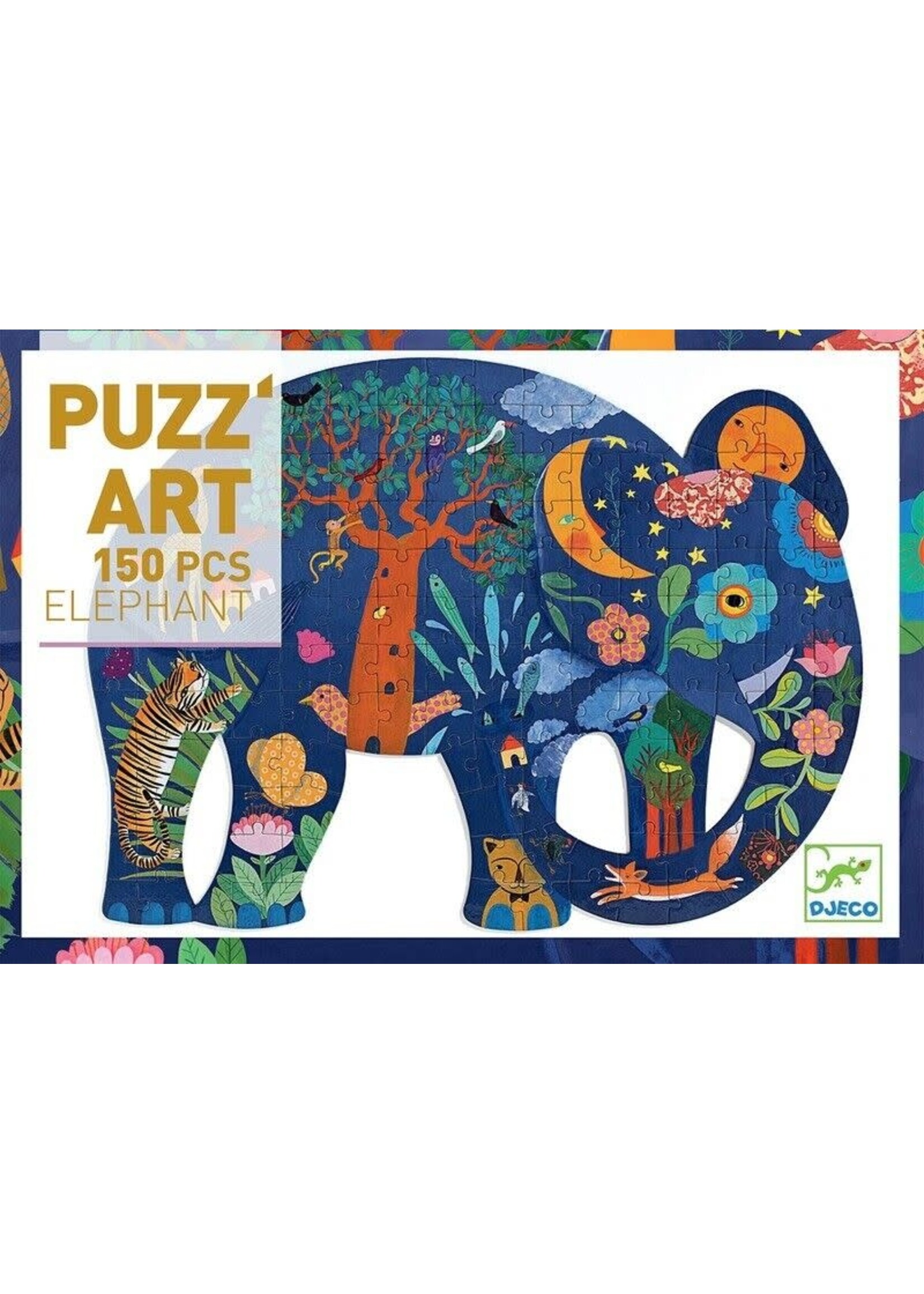 Djeco Djeco 7652 Puzzelkunst - Olifant (350 stukjes)