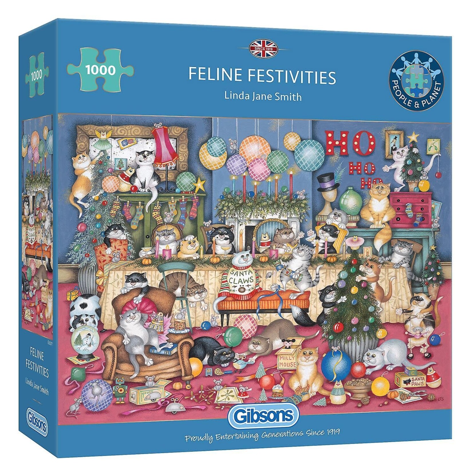 Gibsons Gibsons Puzzel Feline Festivities (1000 stukjes)