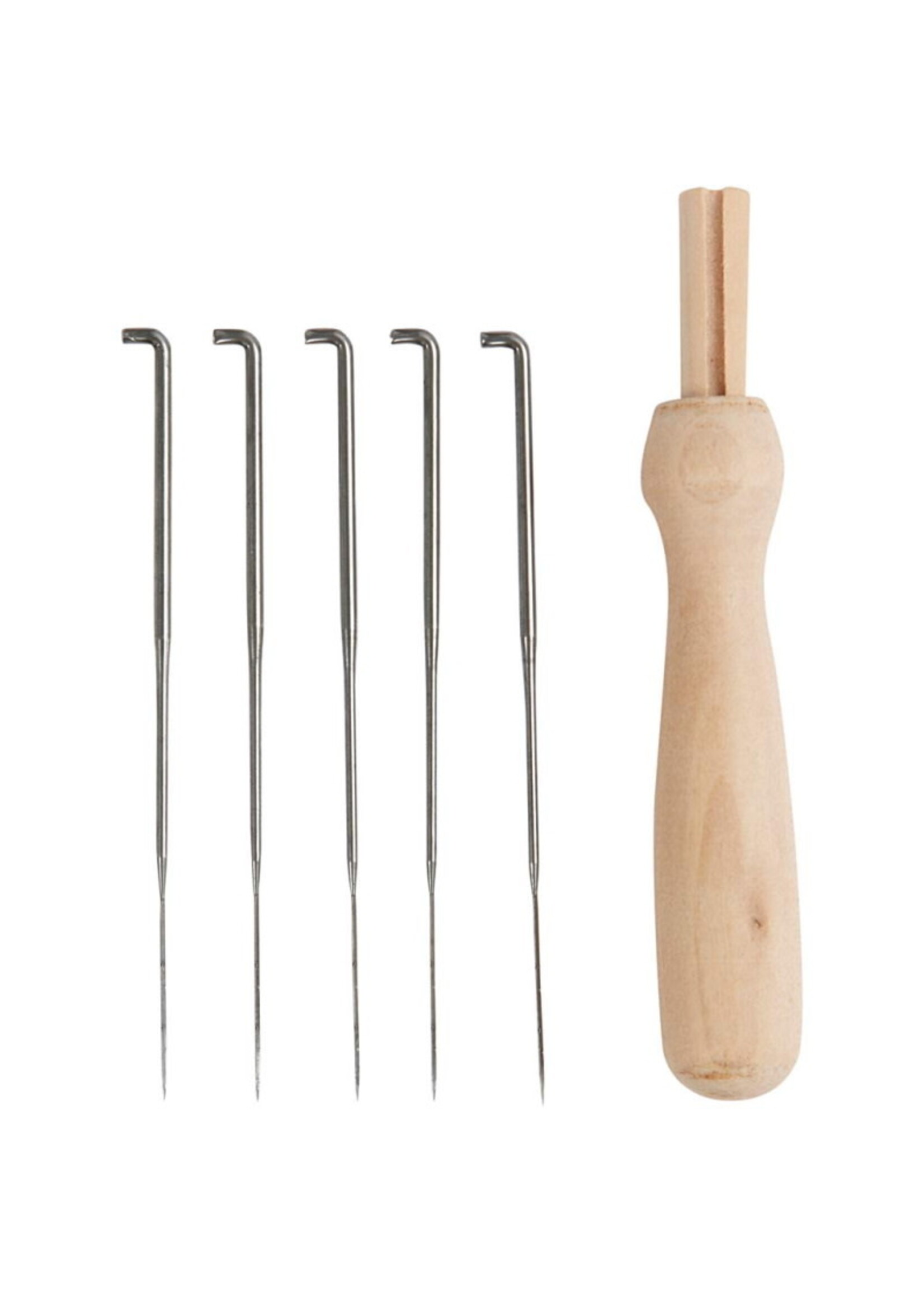 Hobbygroep Viltnaaldhouder medium (hout)