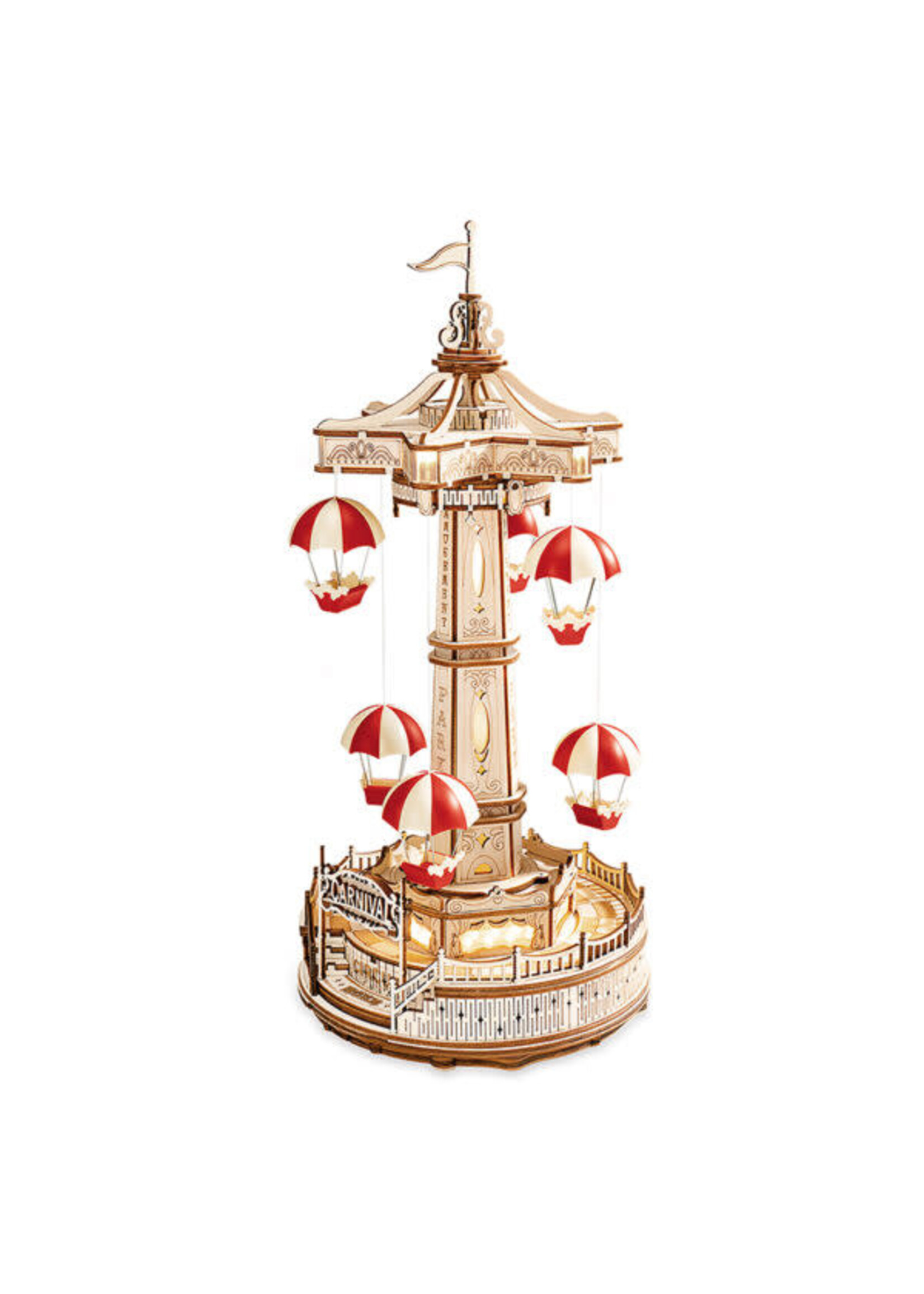 Rolife Robotime - Parachute Tower (houten bouwpakket)