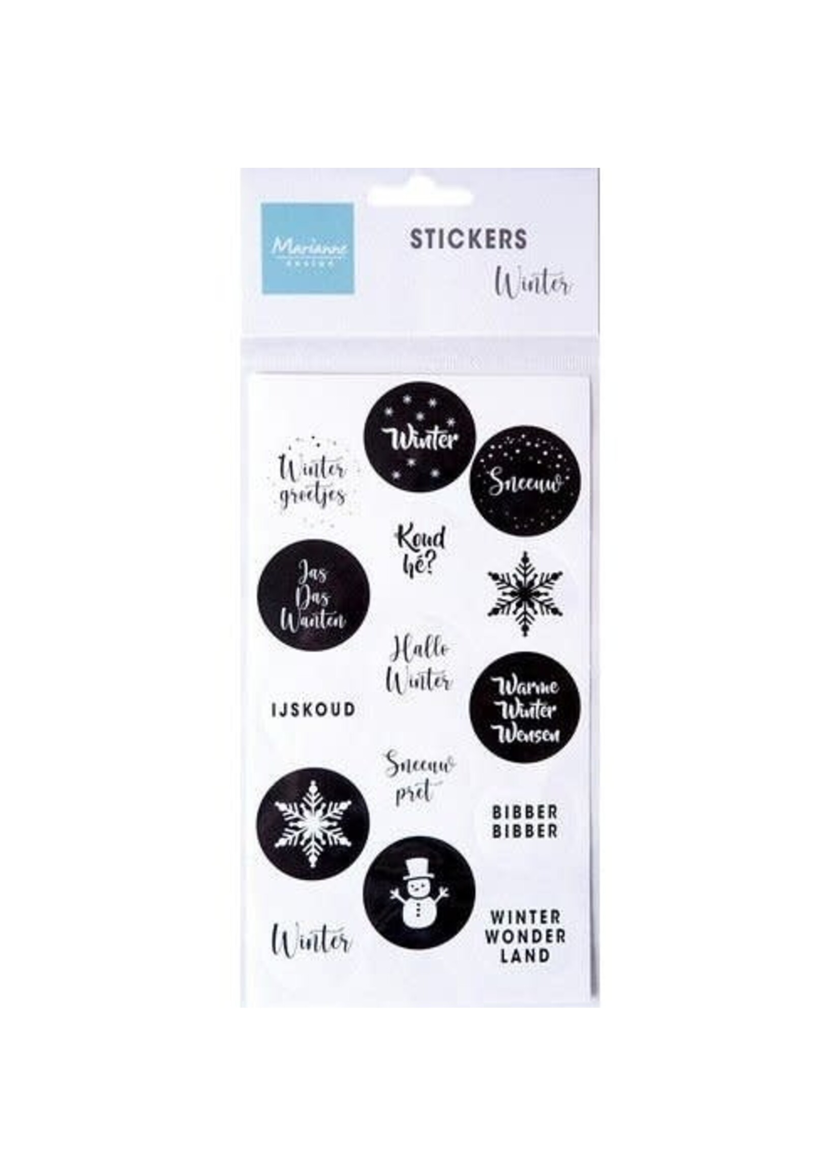Stickervel - Marianne Design - Winter