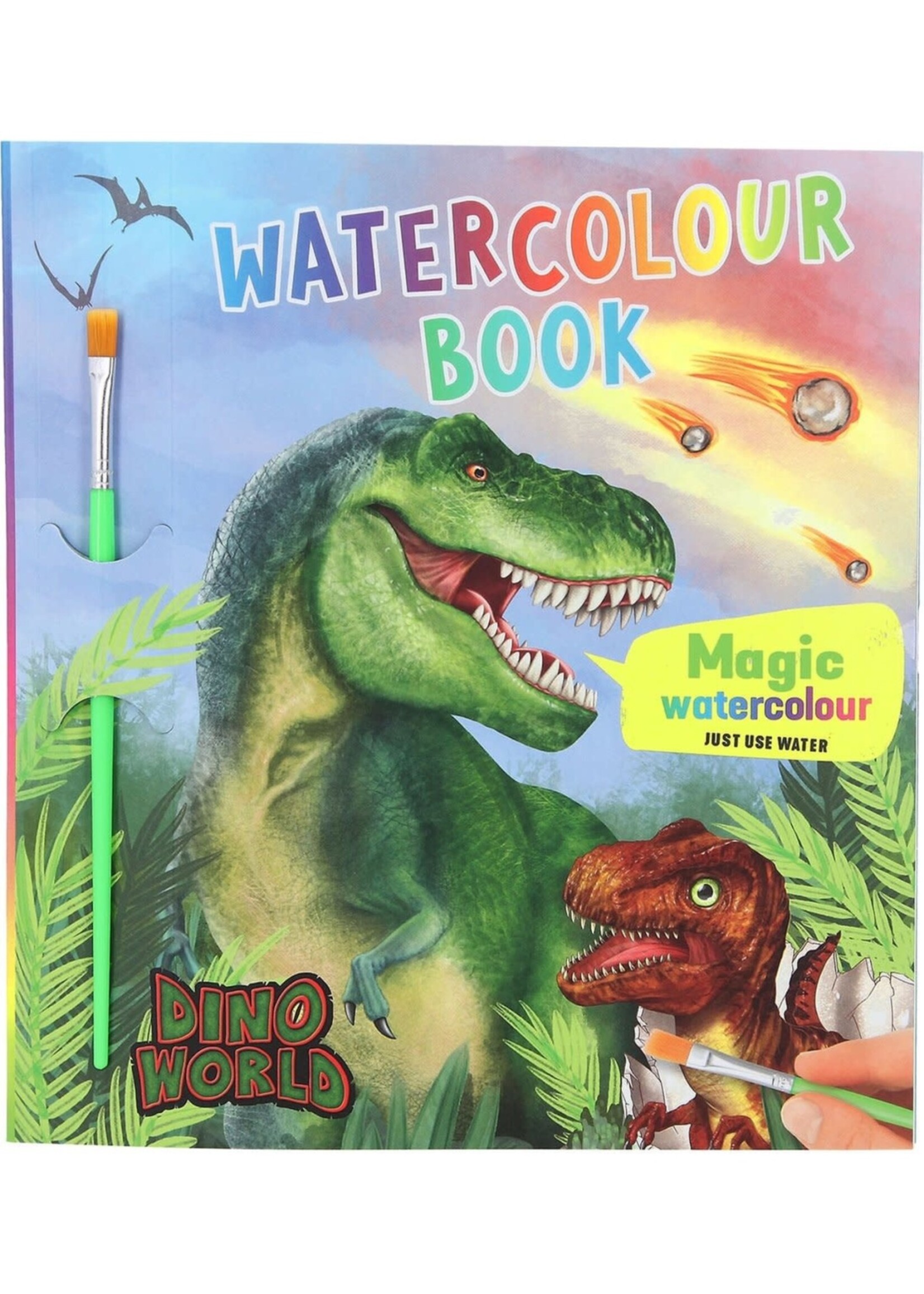TopModel Dino World waterverf boek