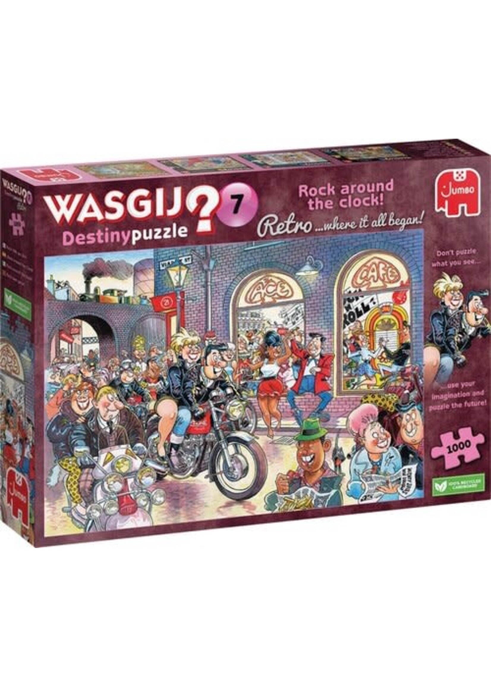 Jumbo Wasgij puzzel Destiny Retro 7 - Rock around the clock (1000 stukjes)