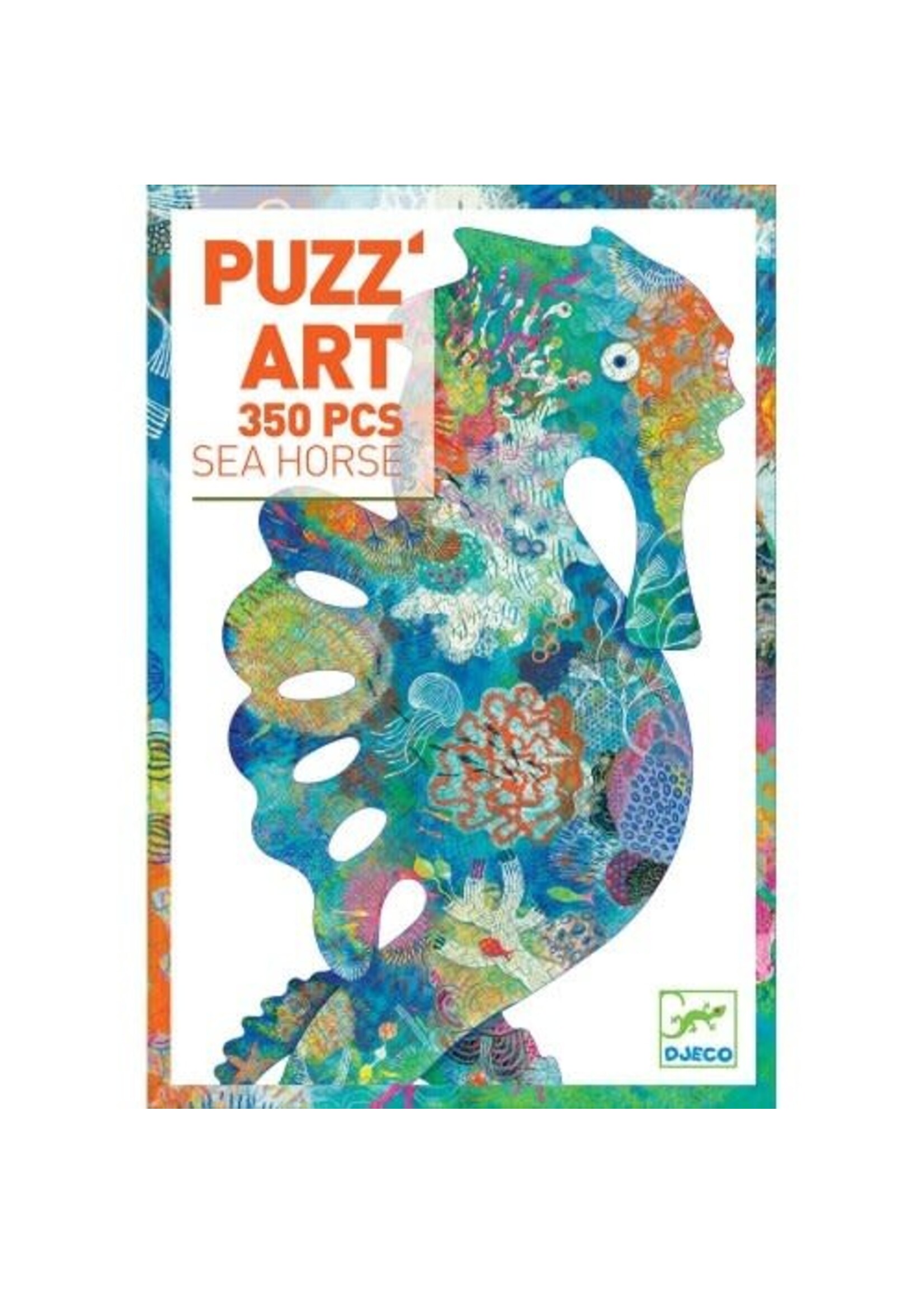 Djeco Djeco 7653 Puzzelkunst - Zeepaardje (350 stukjes)