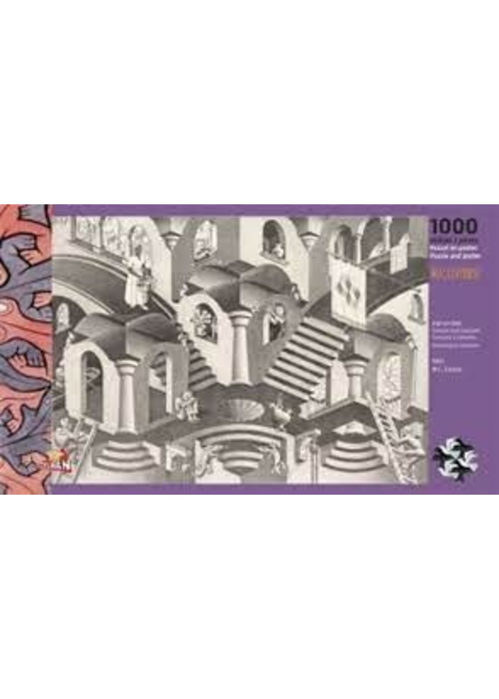 Puzzelman Puzzelman Puzzel M.C. Escher Hol en Bol (1000 stukjes)