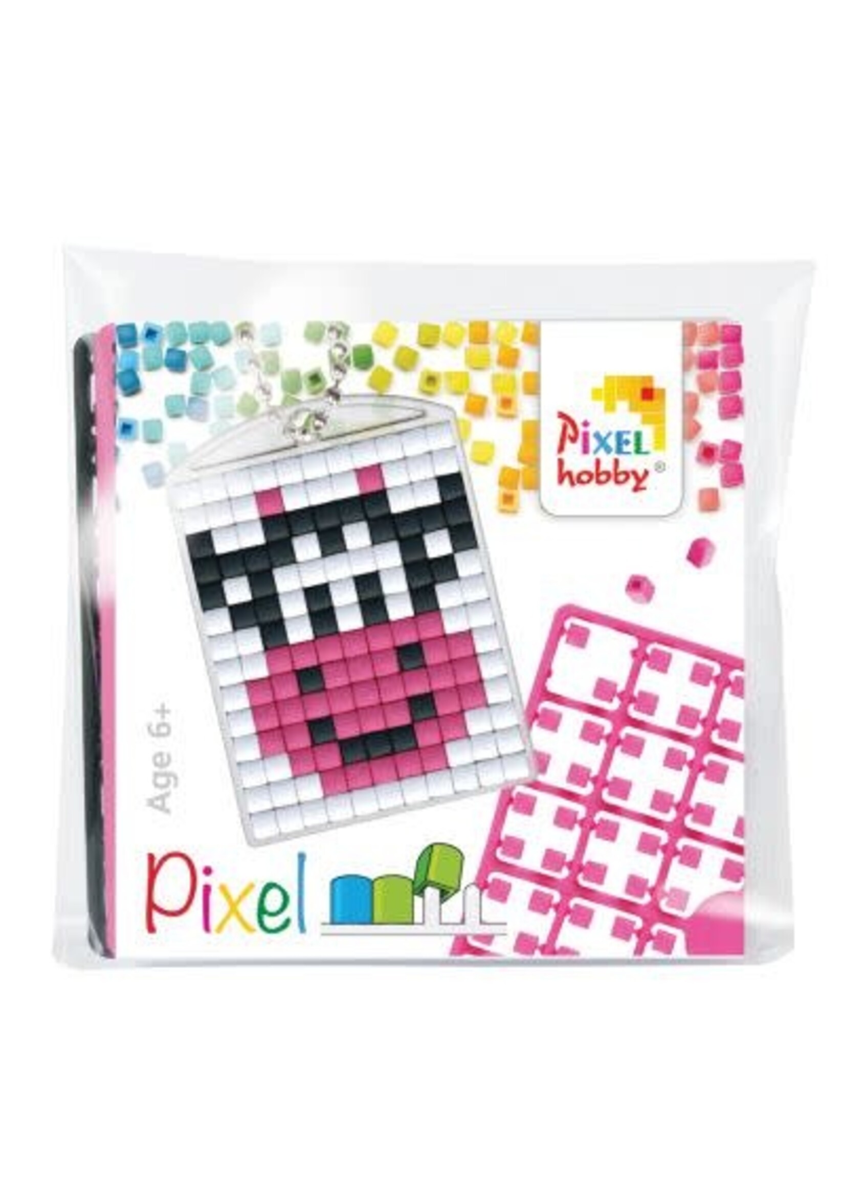 Pixel Pixelhobby medaillion sleutelhanger Langende koe