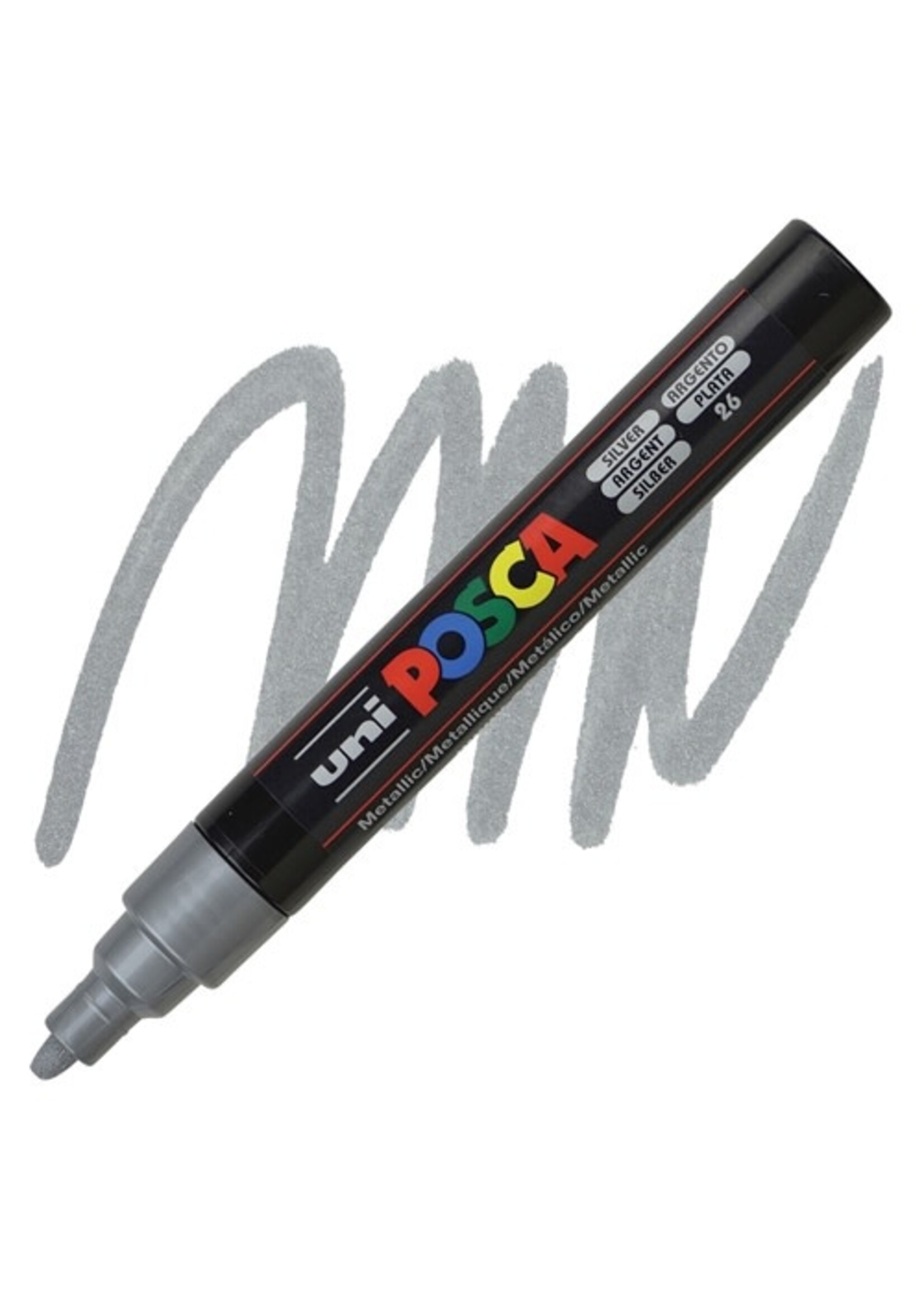 Posca Uni Posca Verfmarker 5M Zilver