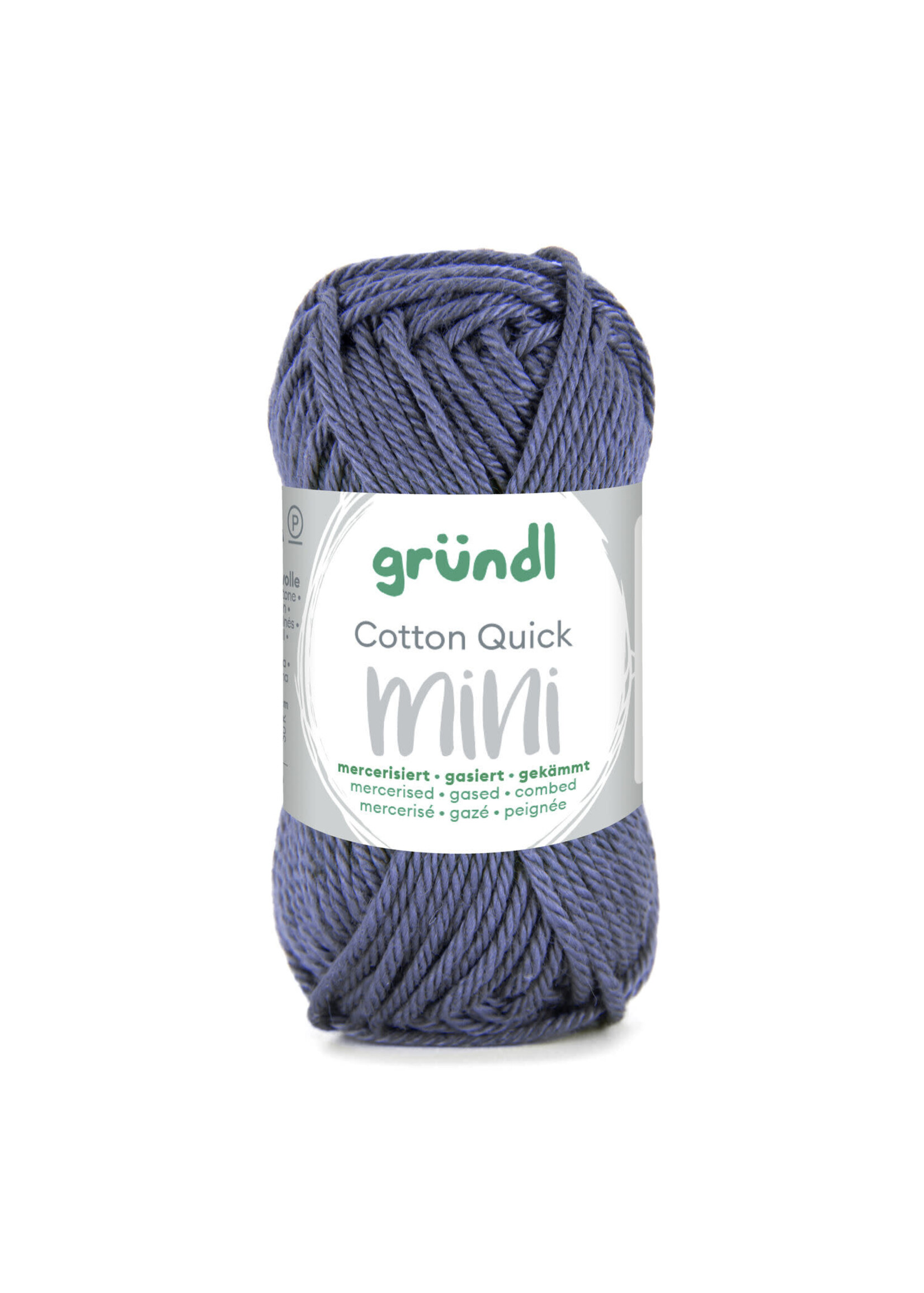 Grundl Grundl Cotton Quick Mini blauw/grijs (15 gram)