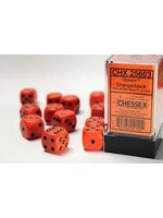 Chessex Dobbelsteen oranje 16 mm (per stuk)