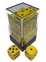 Chessex Dobbelsteen geel 16 mm (per stuk)