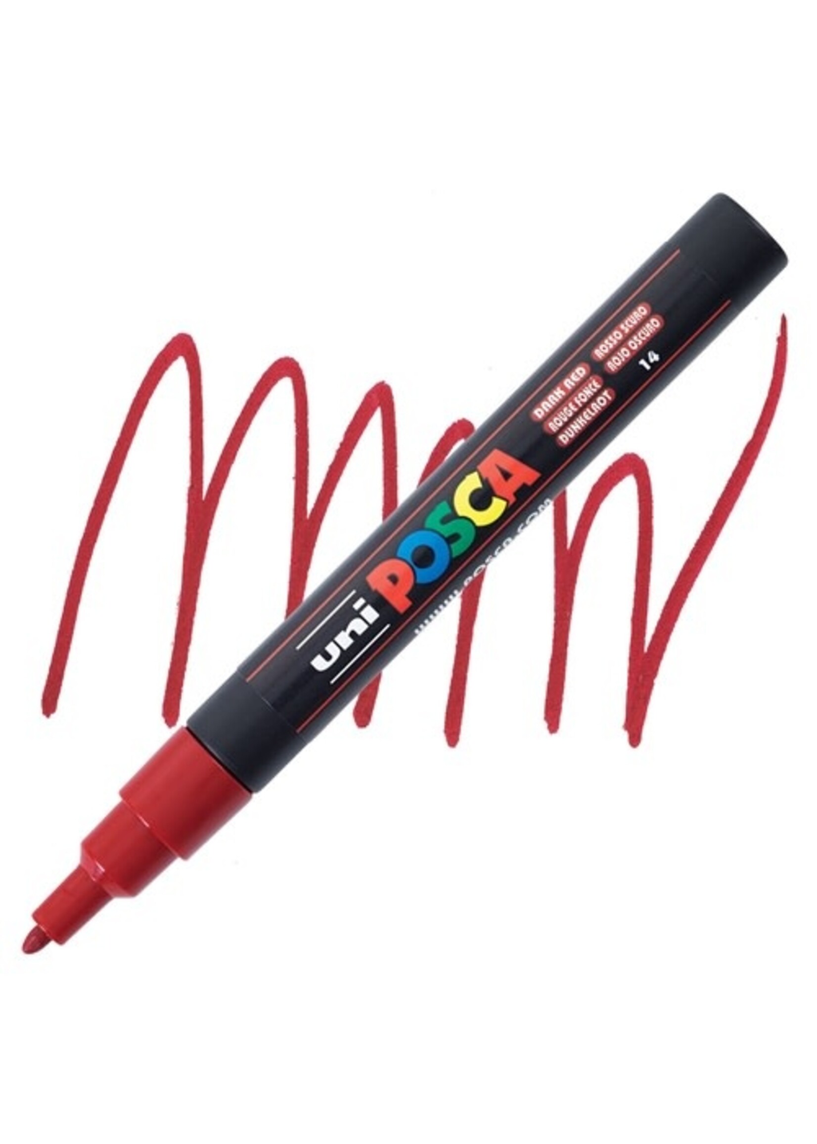 Posca Uni Posca Verfmarker 3M Donkerrood
