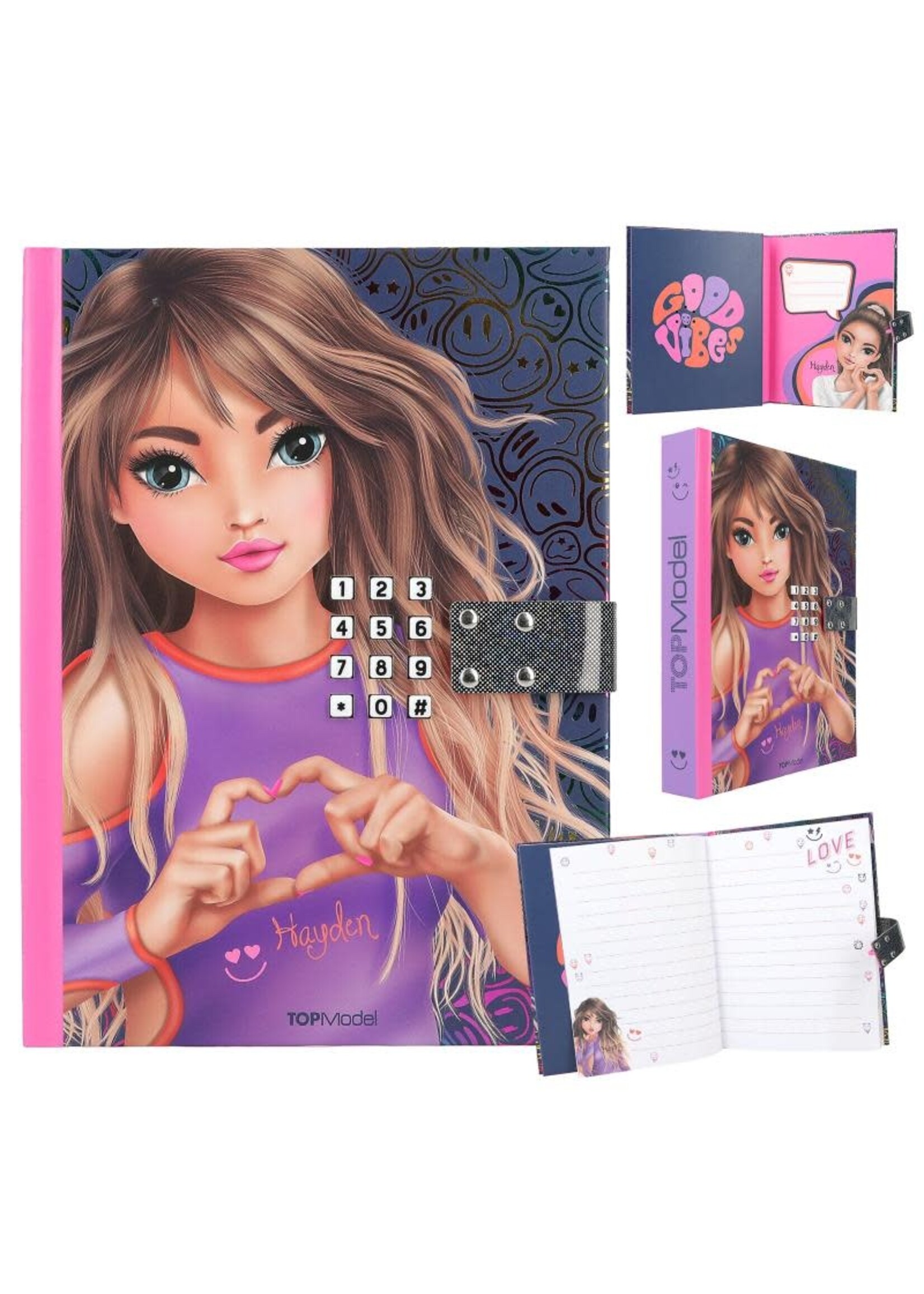 TopModel TOPModel dagboek met code en geluid NIGHT LIGHT