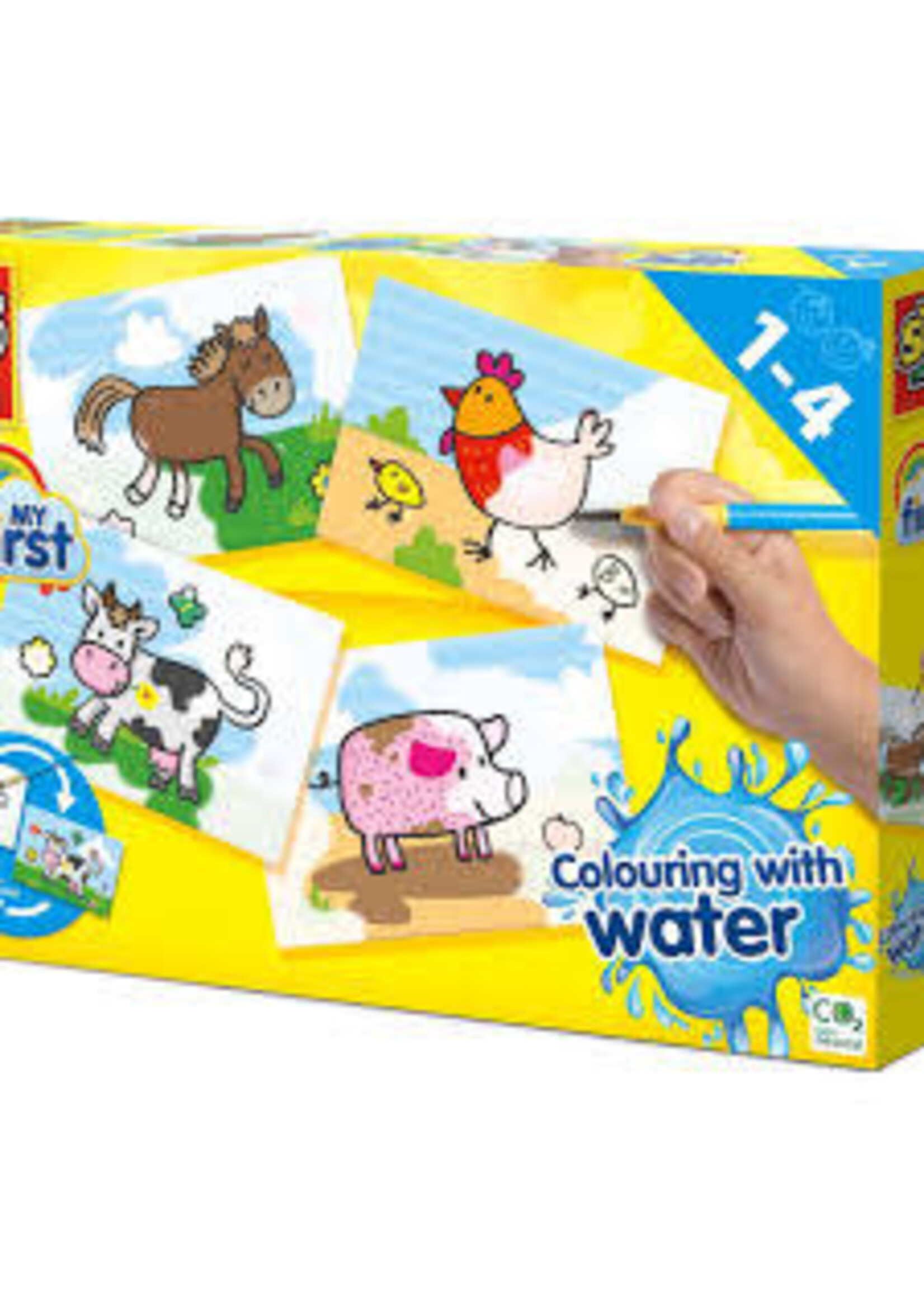SES SES My First Kleuren met water - Boerderij