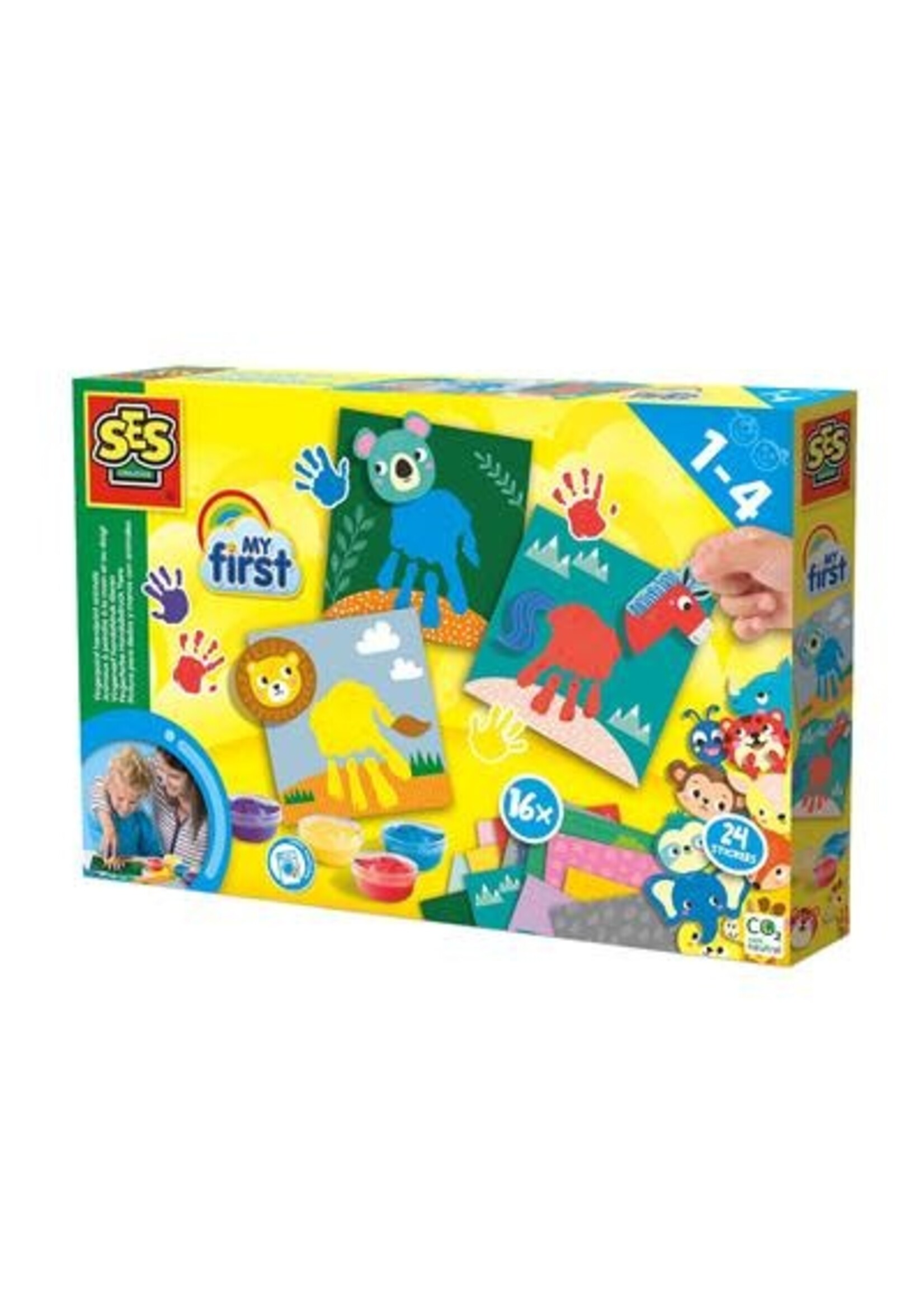 SES SES Vingerverf Handafdruk dieren