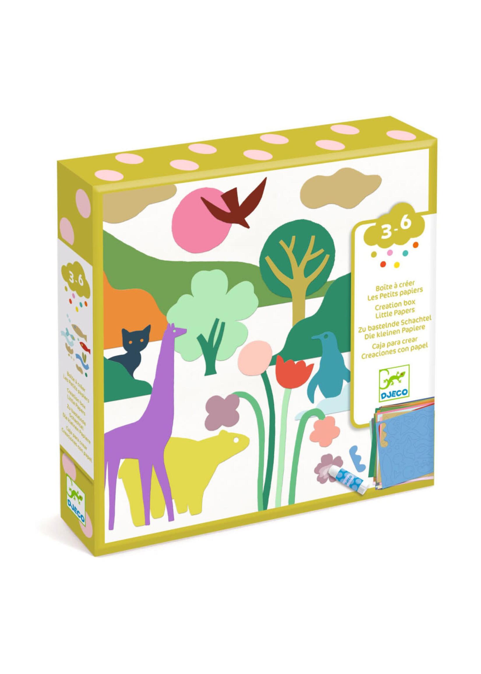Djeco Djeco 9019 - Creation Box Little Papers Dieren
