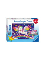 Ravensburger Ravensburger Puzzel Eenhoorn en pegasus (2x24)