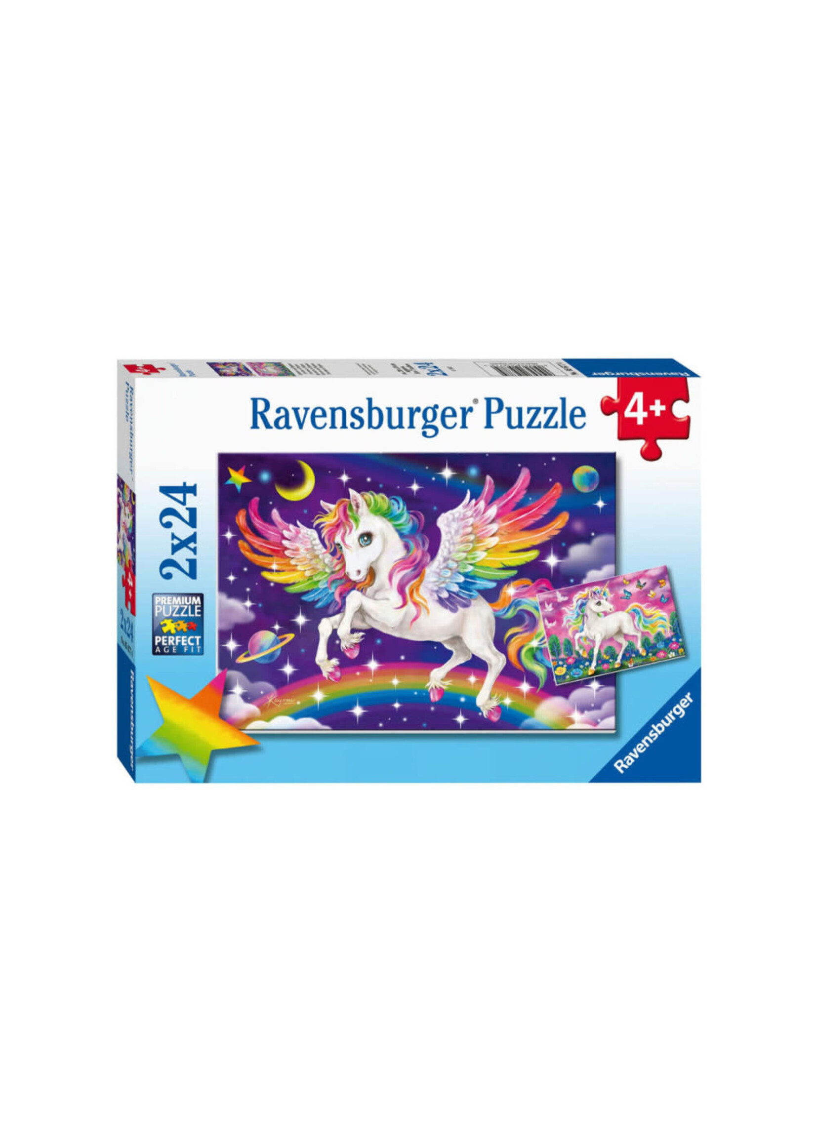 Ravensburger Ravensburger Puzzel Eenhoorn en pegasus (2x24)