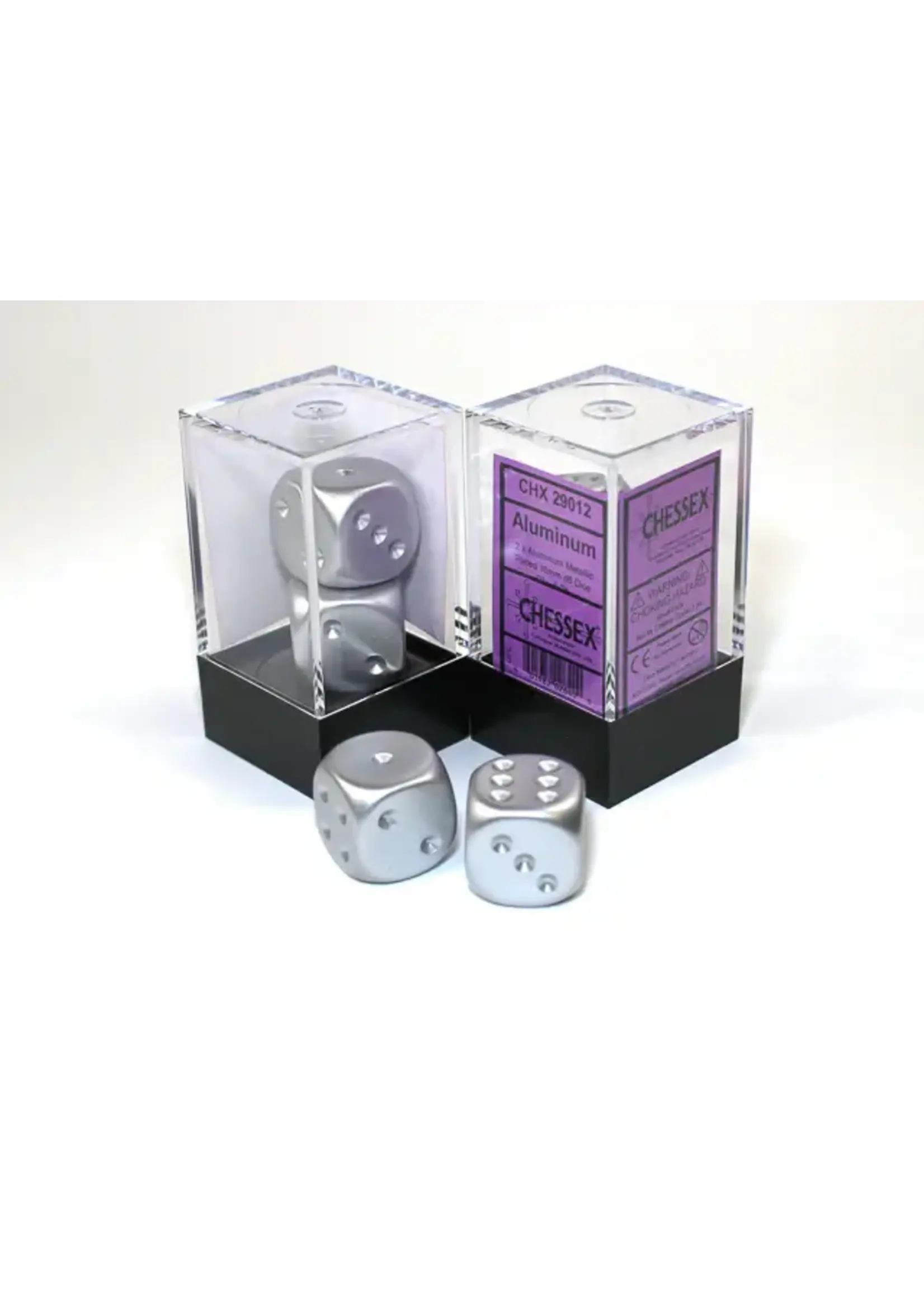 Chessex Dobbelsteen D6 Aluminum-Plated Metallic 16mm