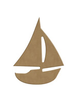 Gomille Gomille MDF Figuur 11x14 cm Zeilboot