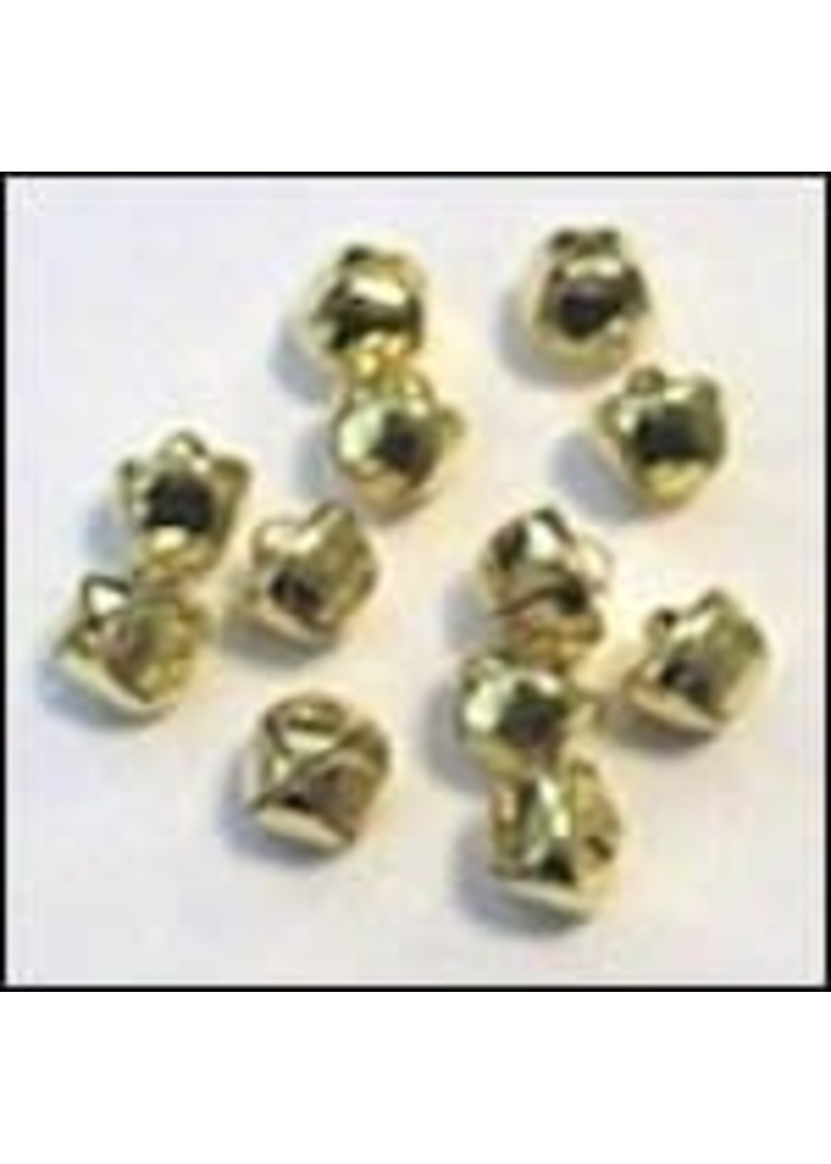 Hobby & crafting Fun Christmas bells 10 mm deep gold (12)