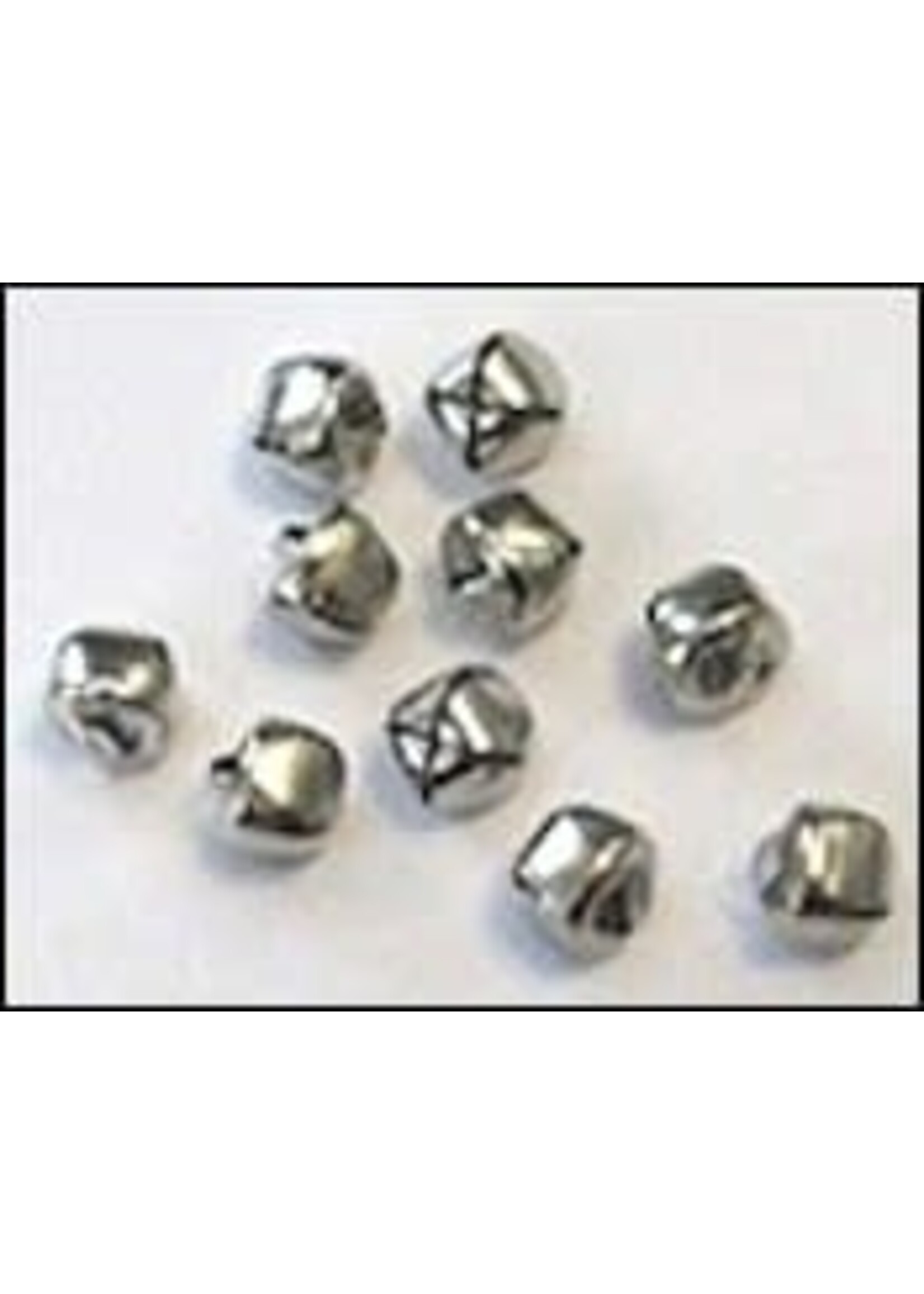 Hobby & crafting Fun Christmas bells 12 mm silver (10)