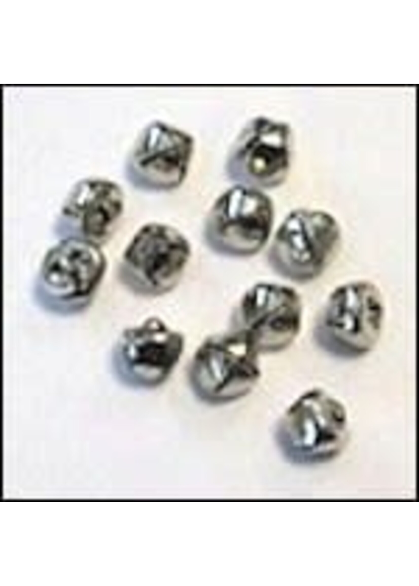 Hobby & crafting Fun Christmas bells 10 mm silver (12)