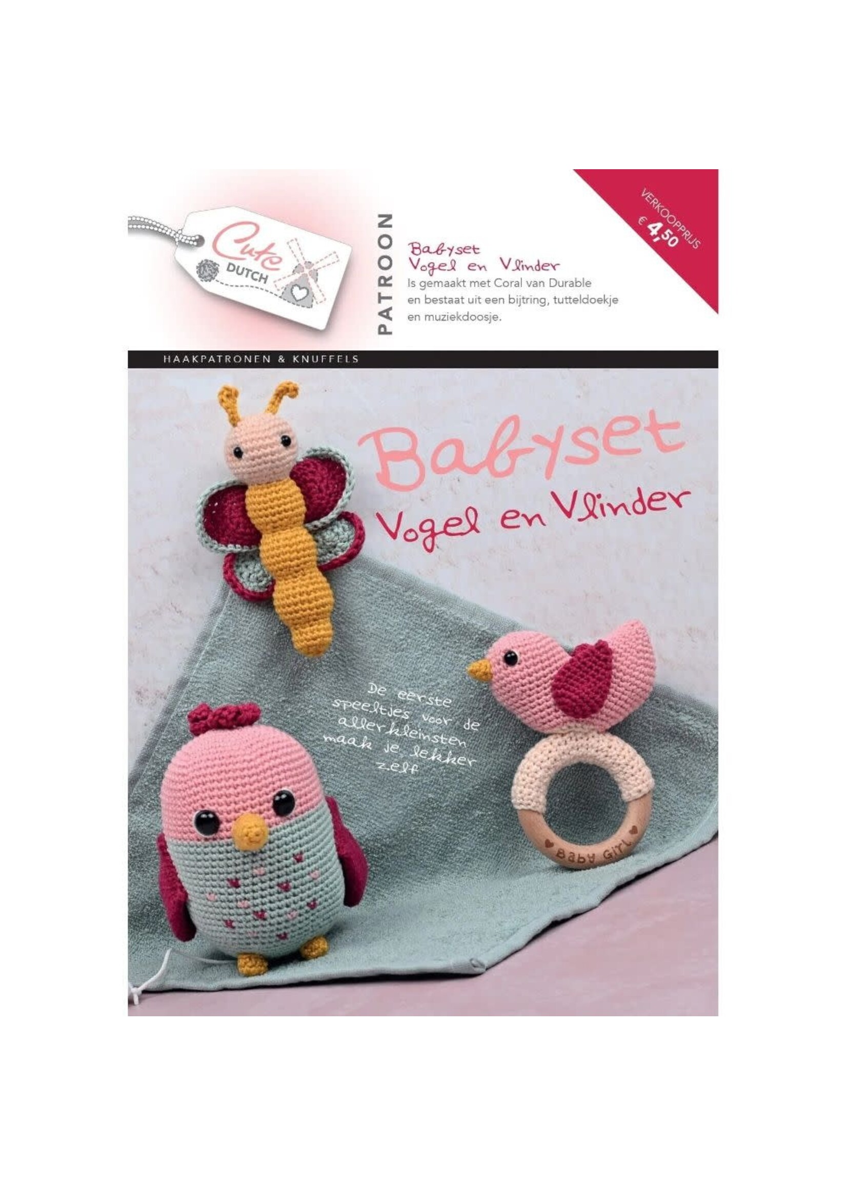 Cute Dutch Cute DutchPatroonboekje babyset Vogel en Vlinder