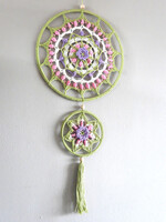 Funny haakpakketten Funny Mandala Pastel 25 cm haakpakket