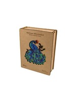 Philos Artefact Houten Puzzel 2 in 1 Pauw, in Houten Doos