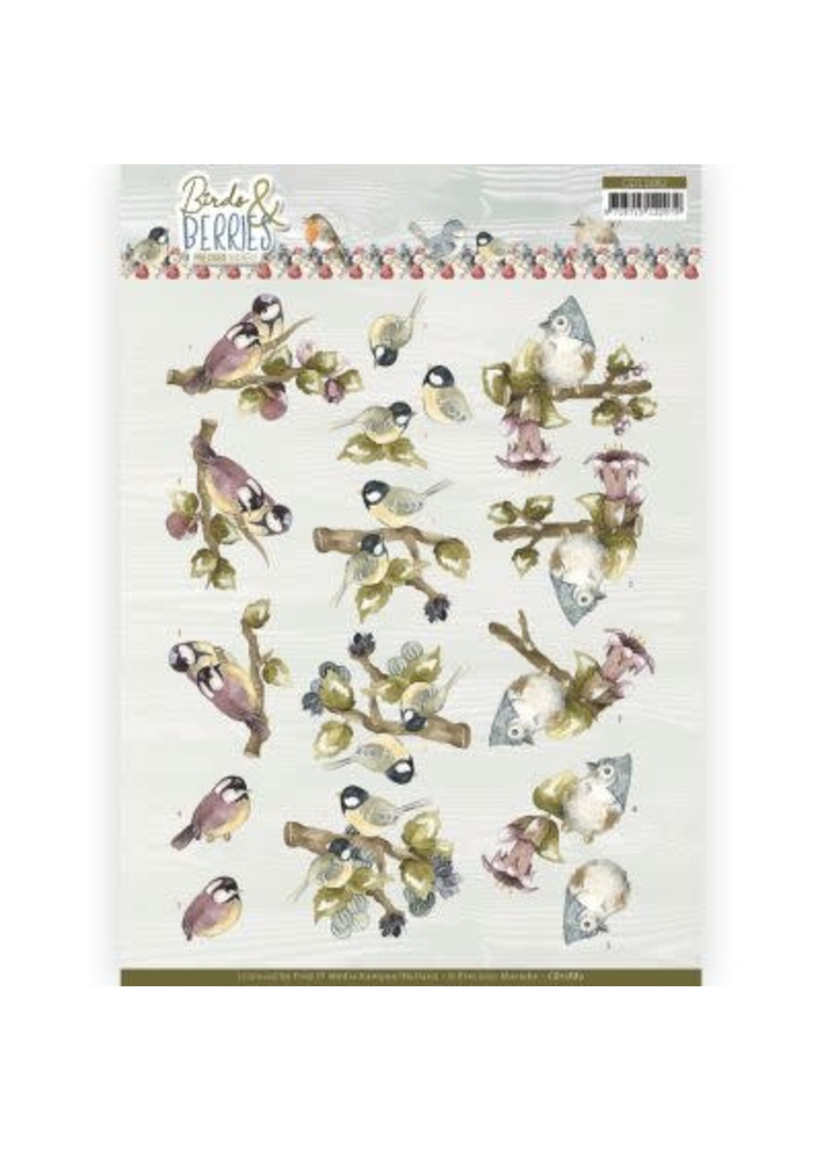 Precious Marieke 3D Cutting Sheet - Precious Marieke - Birds and Berries - Gooseberries