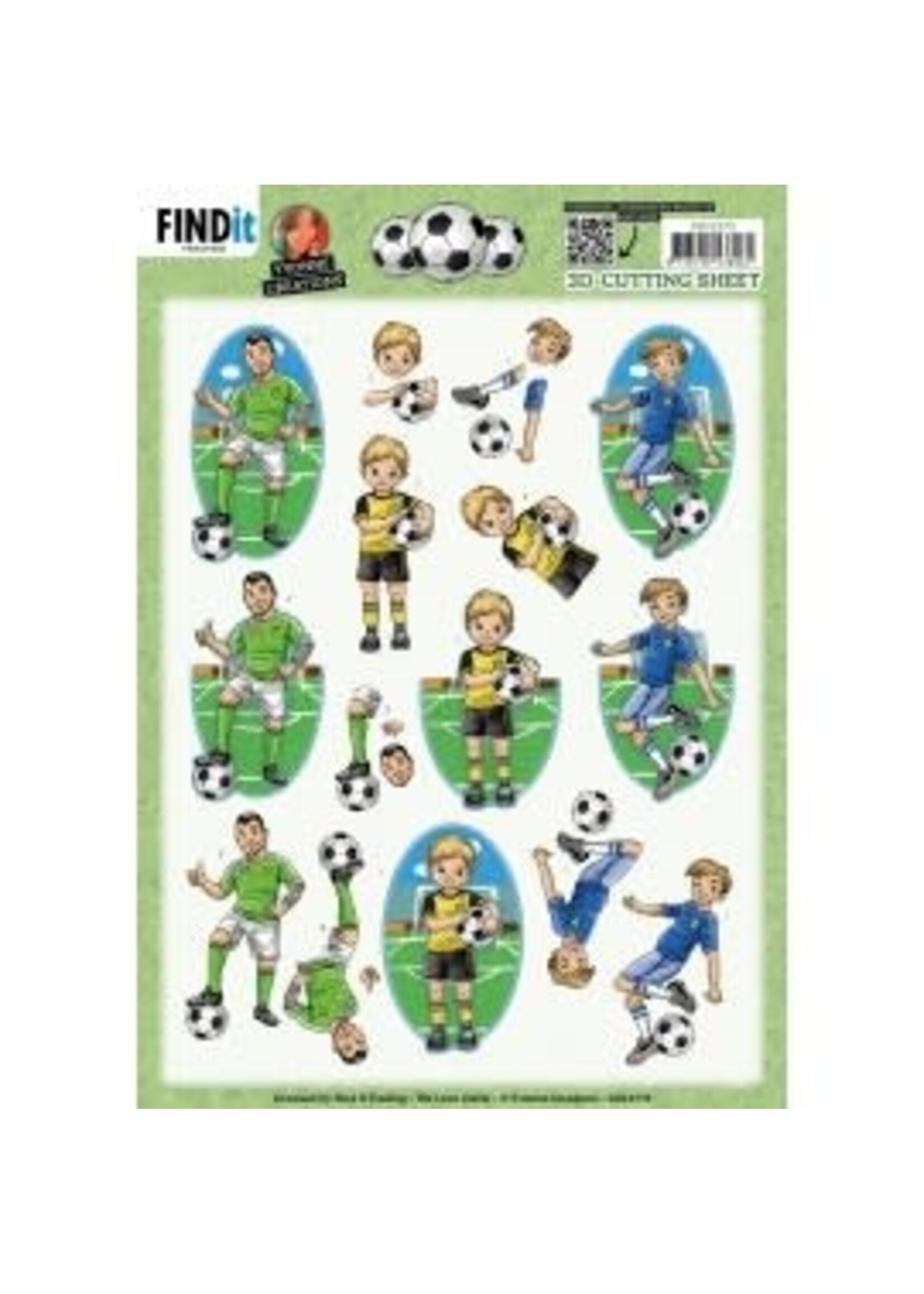 find it 3D Cutting Sheet - Yvonne Creations - Soccer