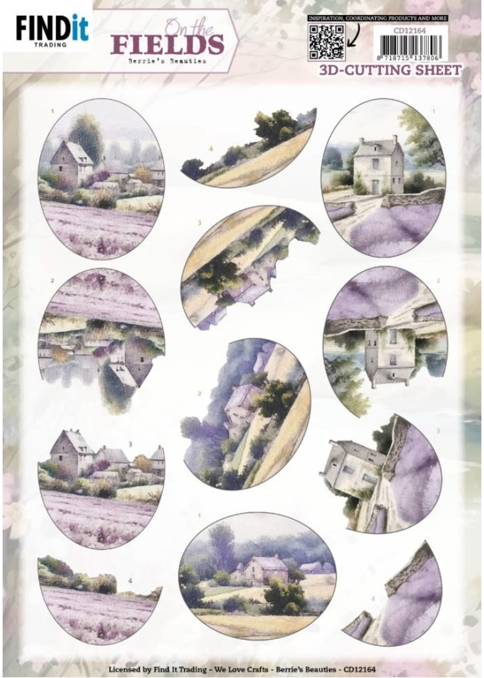 find it 3D Cutting Sheets - Berries Beauties - On The Fields - Lavender