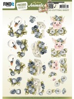 find it 3D Cutting Sheets - Precious Marieke - All About Animals - All About Blue