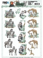 find it 3D Cutting Sheets - Yvonne Creations - Young And Wild - Monkey