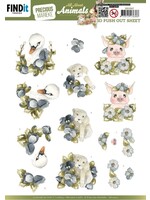 find it 3D Push Out - Precious Marieke - All About Animals - All About Blue