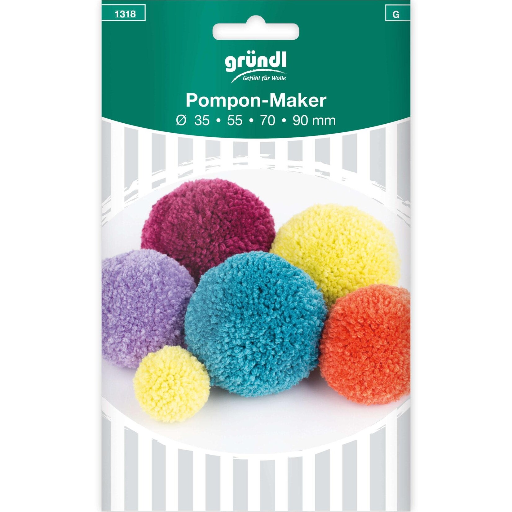 Grundl Grundl Pompon-Maker, Ø 35/55/70/90 mm