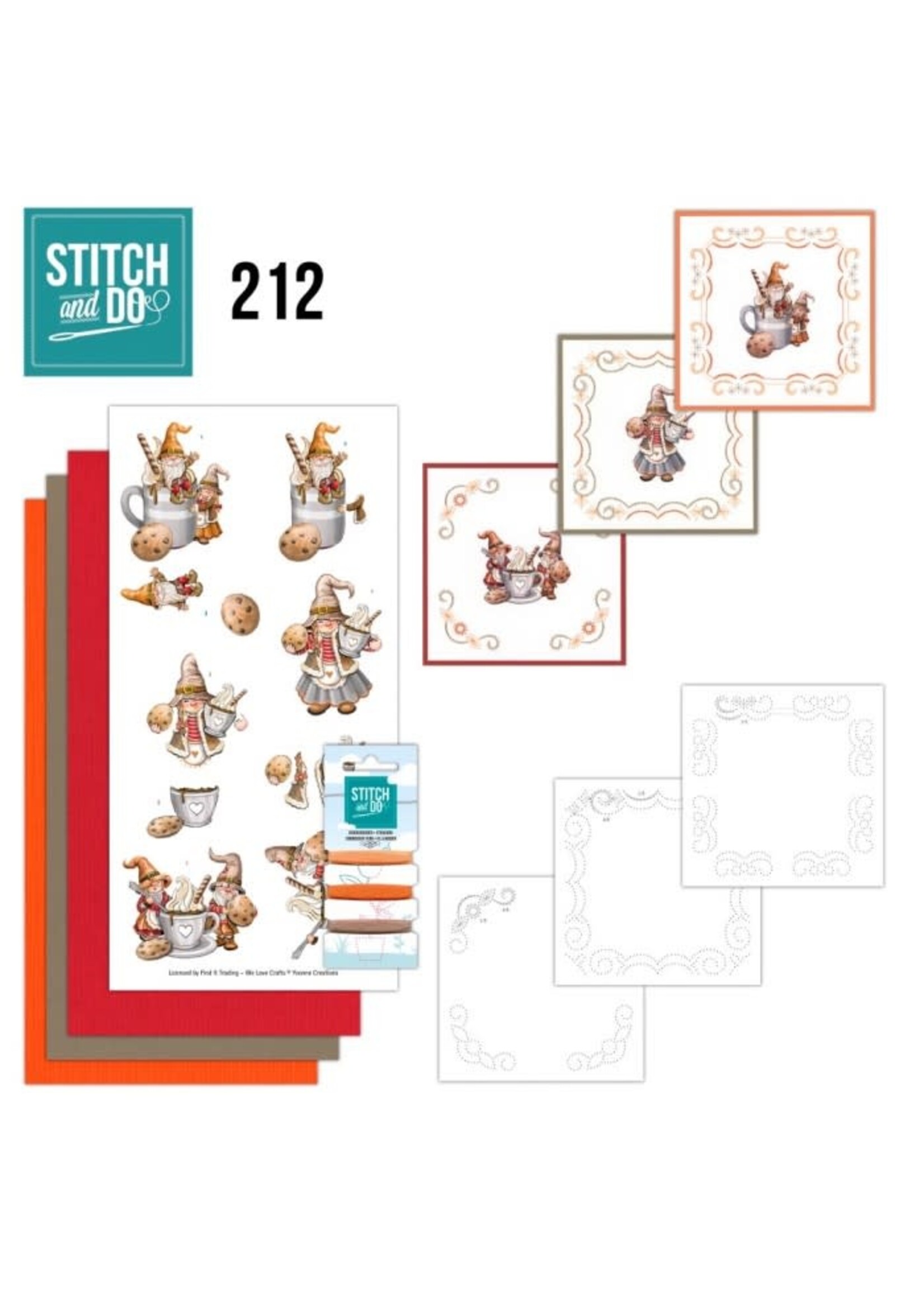 Yvonne Creations Stitch And Do 212 - Yvonne Creations - Gnomes Cookie