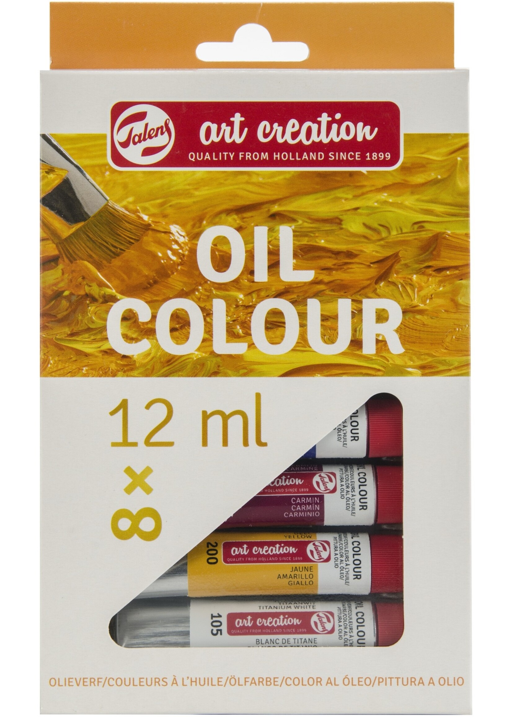 Talens TAC Olieverf Set 8x12ml