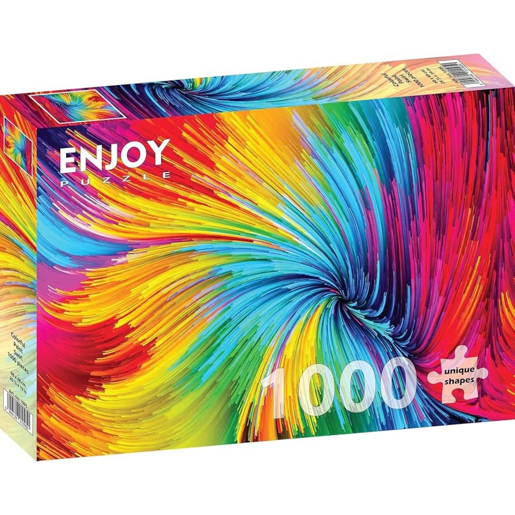 Enjoy Puzzle Enjoy Colorful Paint Swirl (1000)