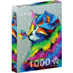 Enjoy Puzzle Enjoy Bright Cat and Butterfly (1000)