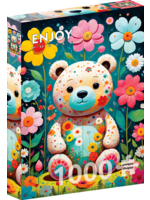 Enjoy Puzzle Enjoy Flower Teddy Bear (1000)