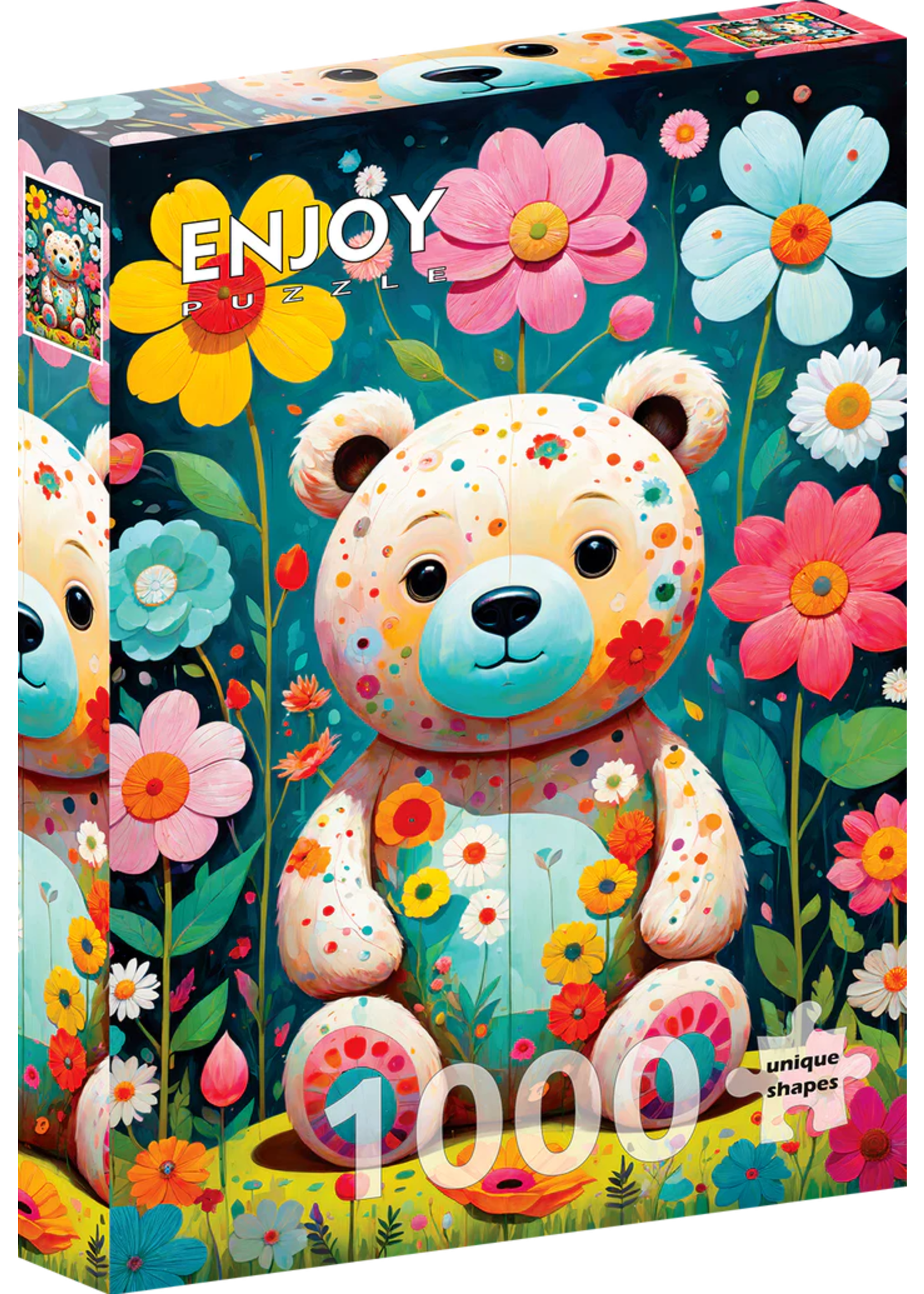 Enjoy Puzzle Enjoy Flower Teddy Bear (1000)