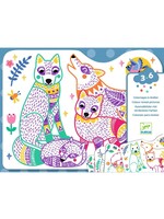 Djeco Djeco Vervorgen Kleurplaten Dierenfamilies in het Bos